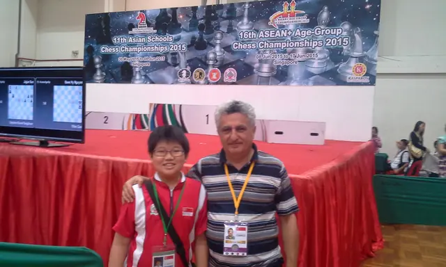 ROYALCHESS student with Coach Tigran