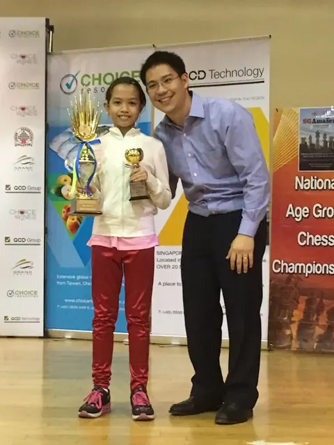 ROYALCHESS student with Coach Tigran