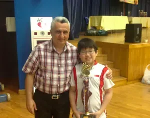 ROYALCHESS student with Coach Tigran