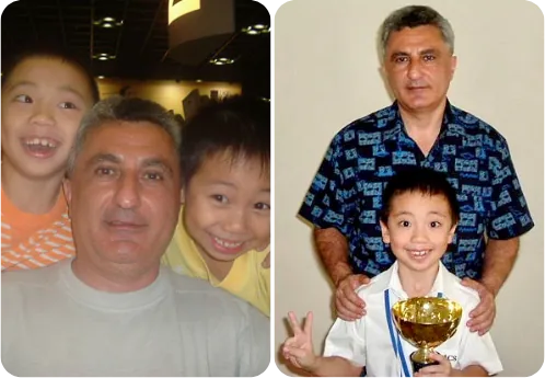 Derek Lim with Coach Tigran