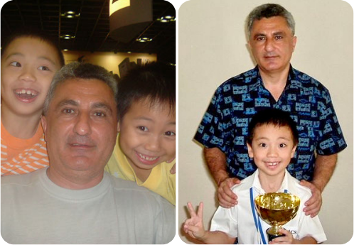 Derek Lim with Coach Tigran