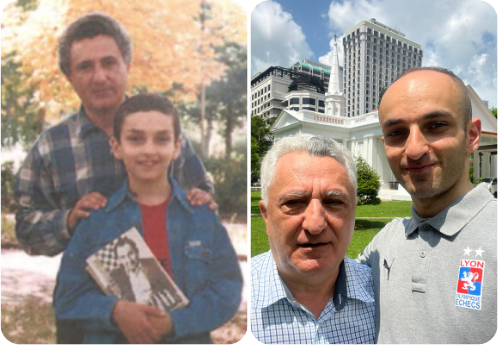 Samvel Ter-Sahakyan with Coach Tigran